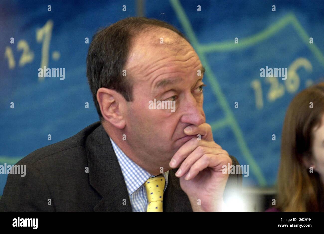 John Greenway, the Tory MP for Ryedale, chairs a news conference in Westminster, following the publication of a report by joint committee on the draft Gambling Bill. The committee on the Bill called for careful monitoring of its impact, and restrictions on the development of Las Vegas-style super-casinos. Stock Photo