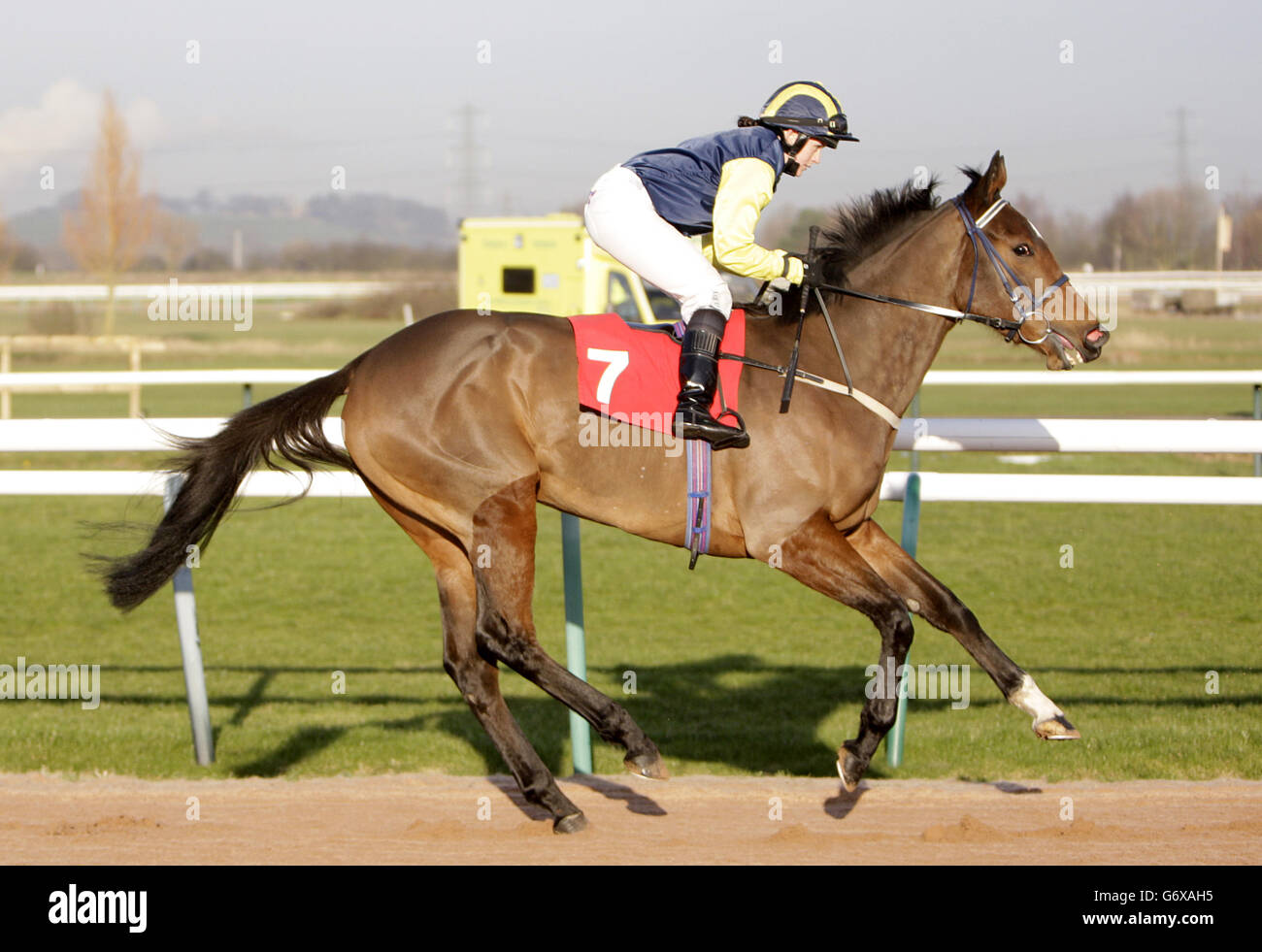 Horse Racing Southwell Racecourse. Jessy Mae ridden by Rosie Jessop