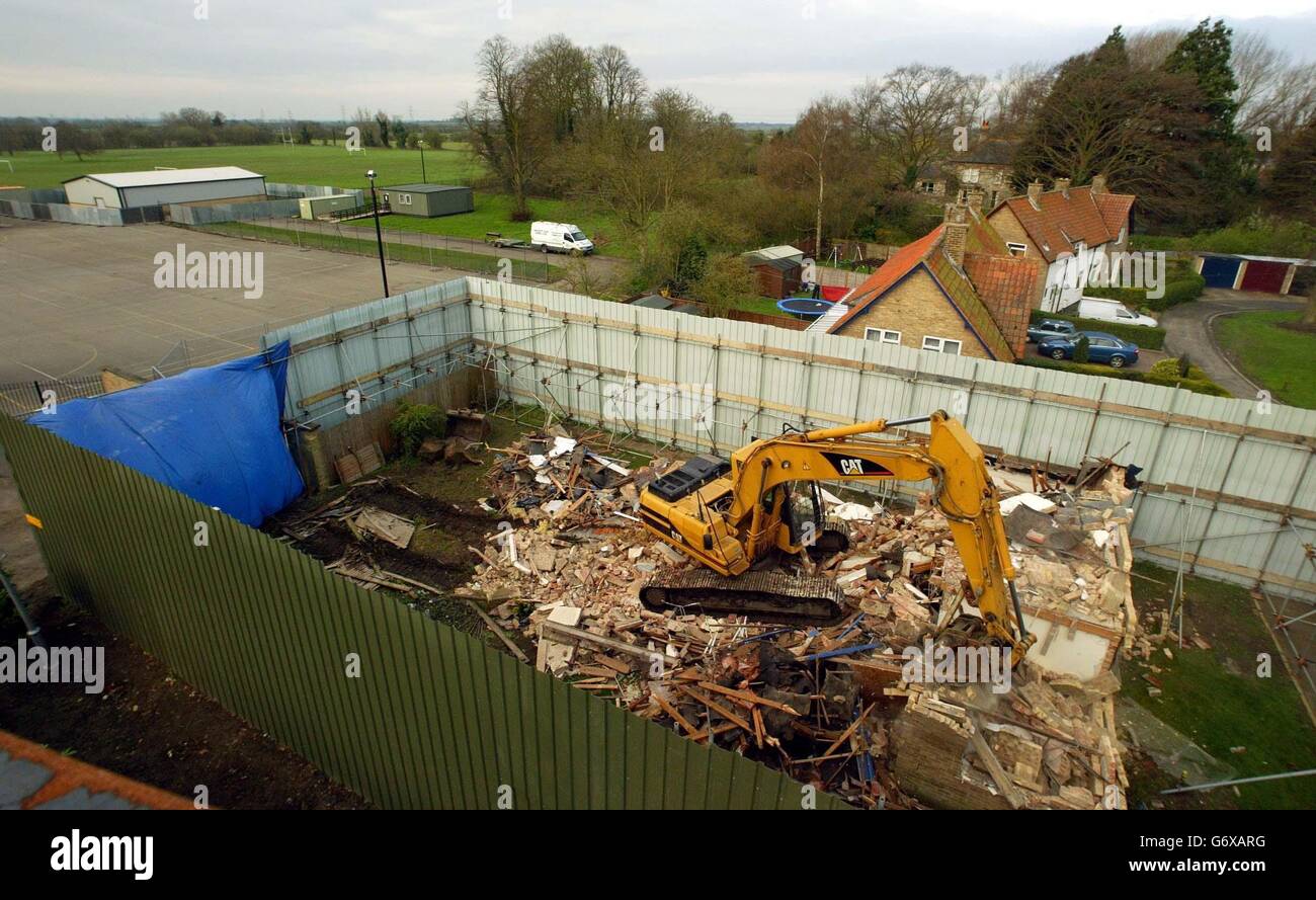 Crime soham demolition home building hires stock photography and images Alamy