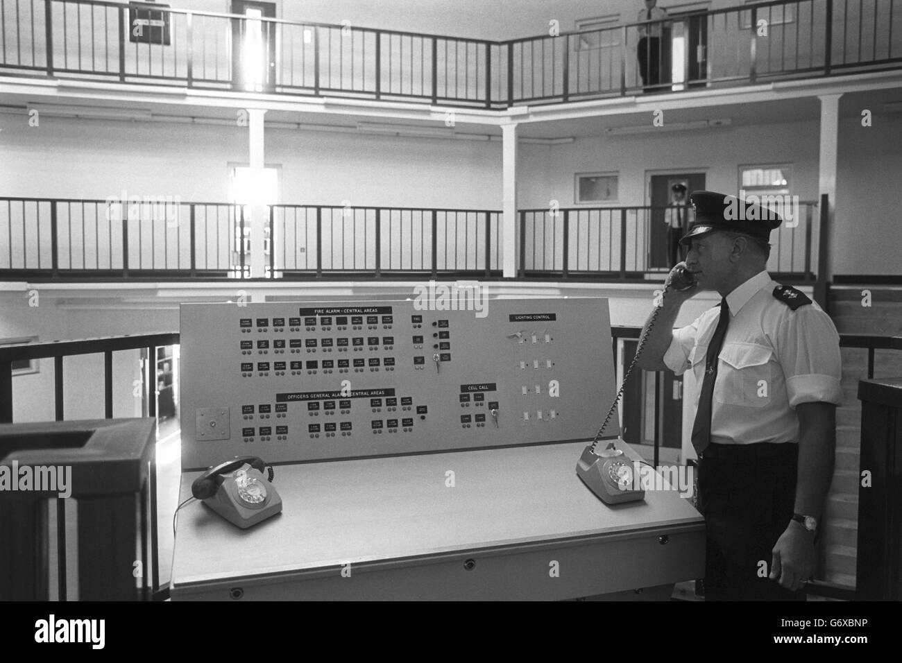 Interior view of Chelmsford Prison, which closed following a serious fire in March 1978. It is to re-open and its role changed to that of a Young Prisoner Centre, providing facilities for almost 250 young prisoners. Stock Photo