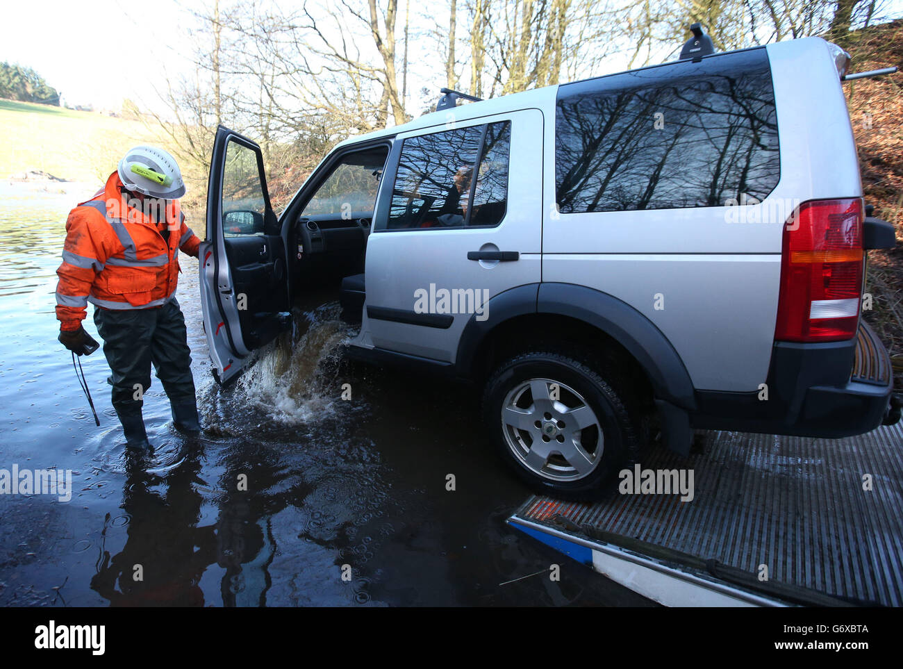 Driver rescued from car hi-res stock photography and images - Alamy