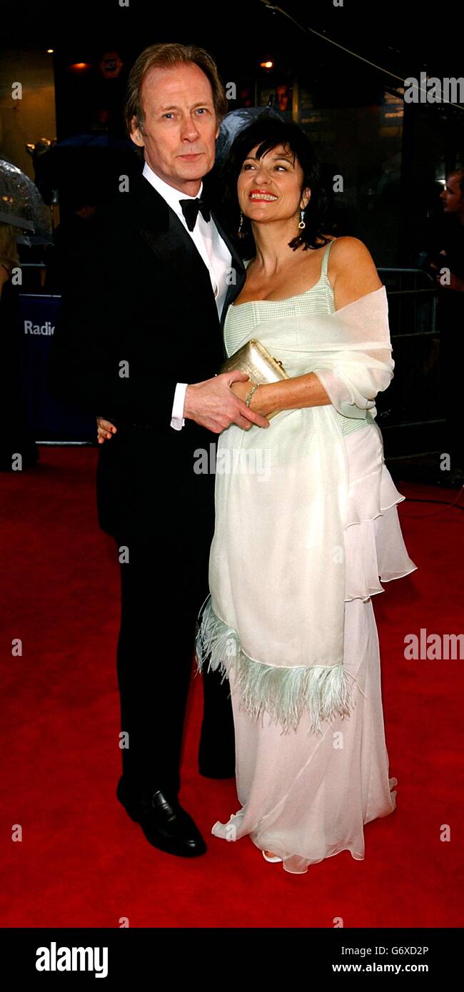 Actor Bill Nighy and Diana Quick arrive for the British Academy Television Awards (BAFTA) - sponsored by Radio Times - at Grosvenor House Hotel in Park Lane, central London. Stock Photo