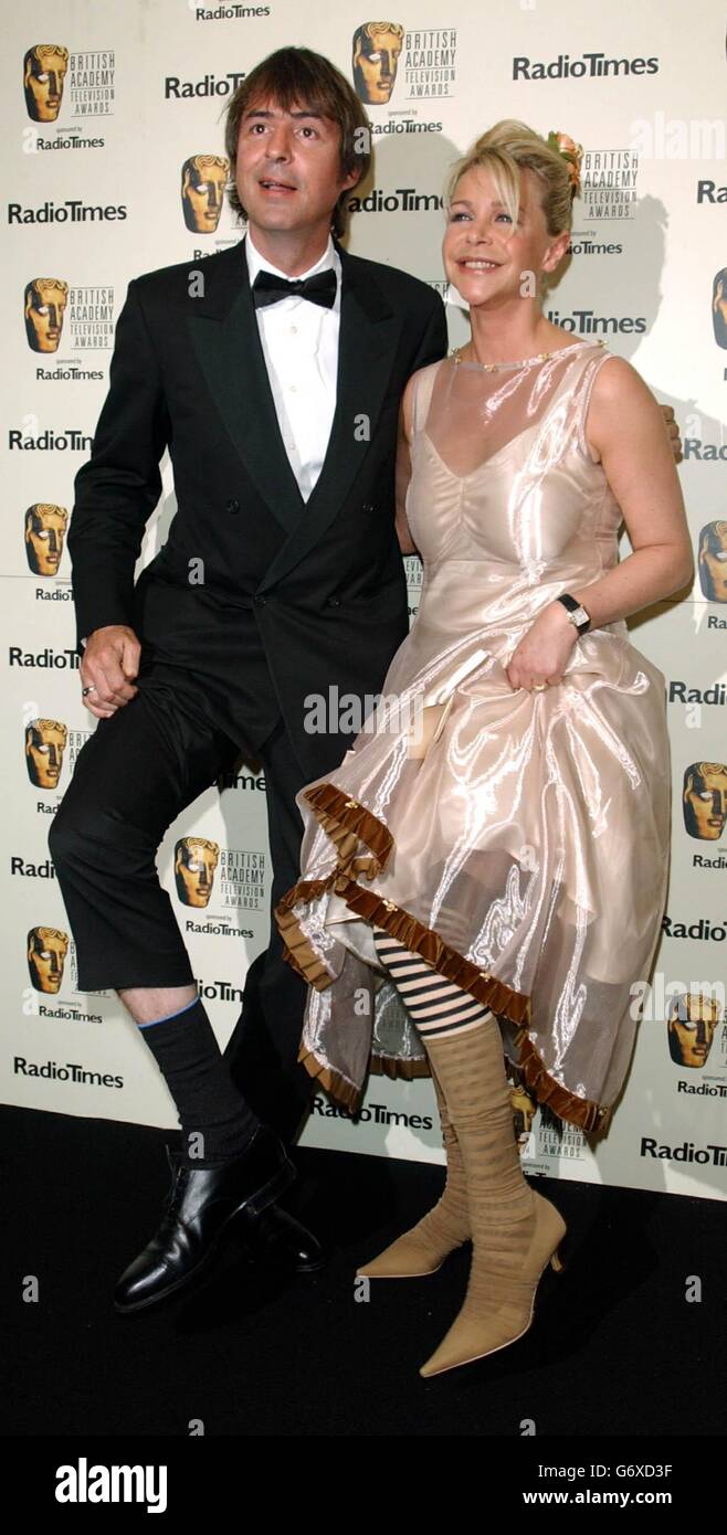 Actors Neil Morrisey and Leslie Ash during the British Academy Television Awards (BAFTA) - sponsored by Radio Times - at Grosvenor House Hotel in Park Lane, central London. Stock Photo