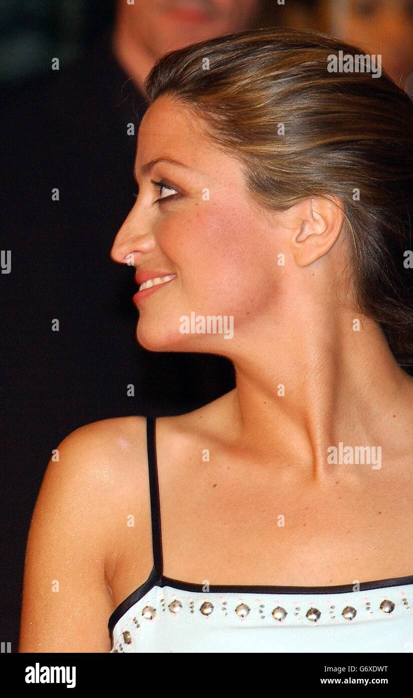 Rebecca Loos arrives for the UK premiere of new film Kill Bill - Volume 2, the second installment by writer and director Quentin Tarantino, at the Empire Leicester Square in central London. Stock Photo