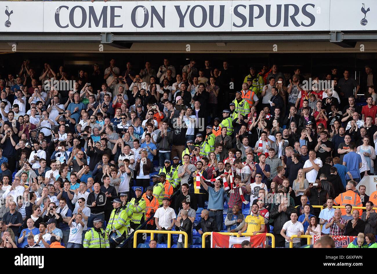 Tottenham v arsenal fans hi-res stock photography and images