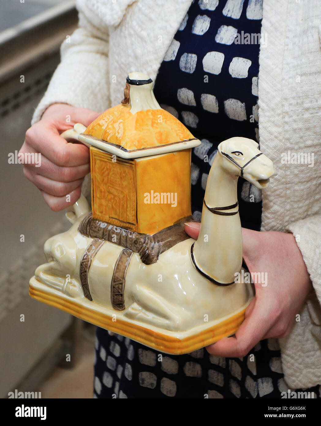 A view of a teapot purchased by The Duchess of Cornwall on Teapot