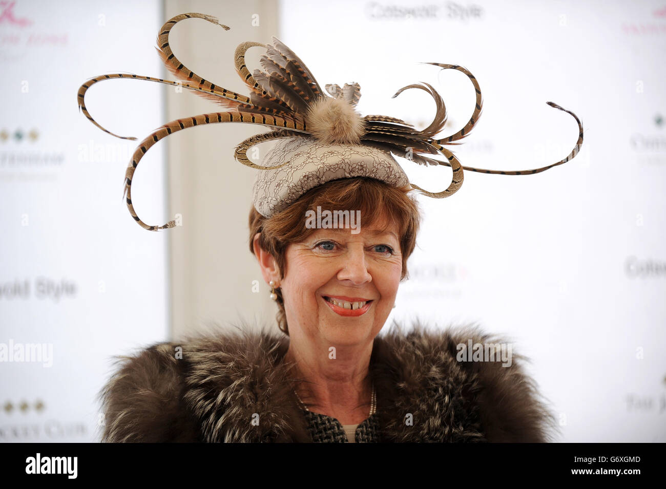 Horseracing races ladies headshot head shot portrait hi-res stock ...