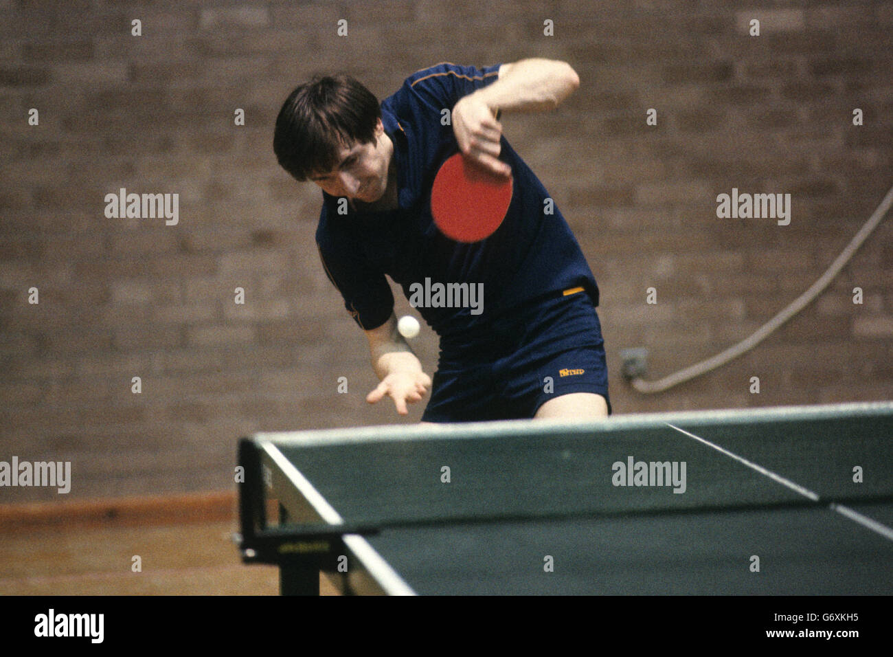 English table tennis player paul day in action circa 1980 hires stock photography and images