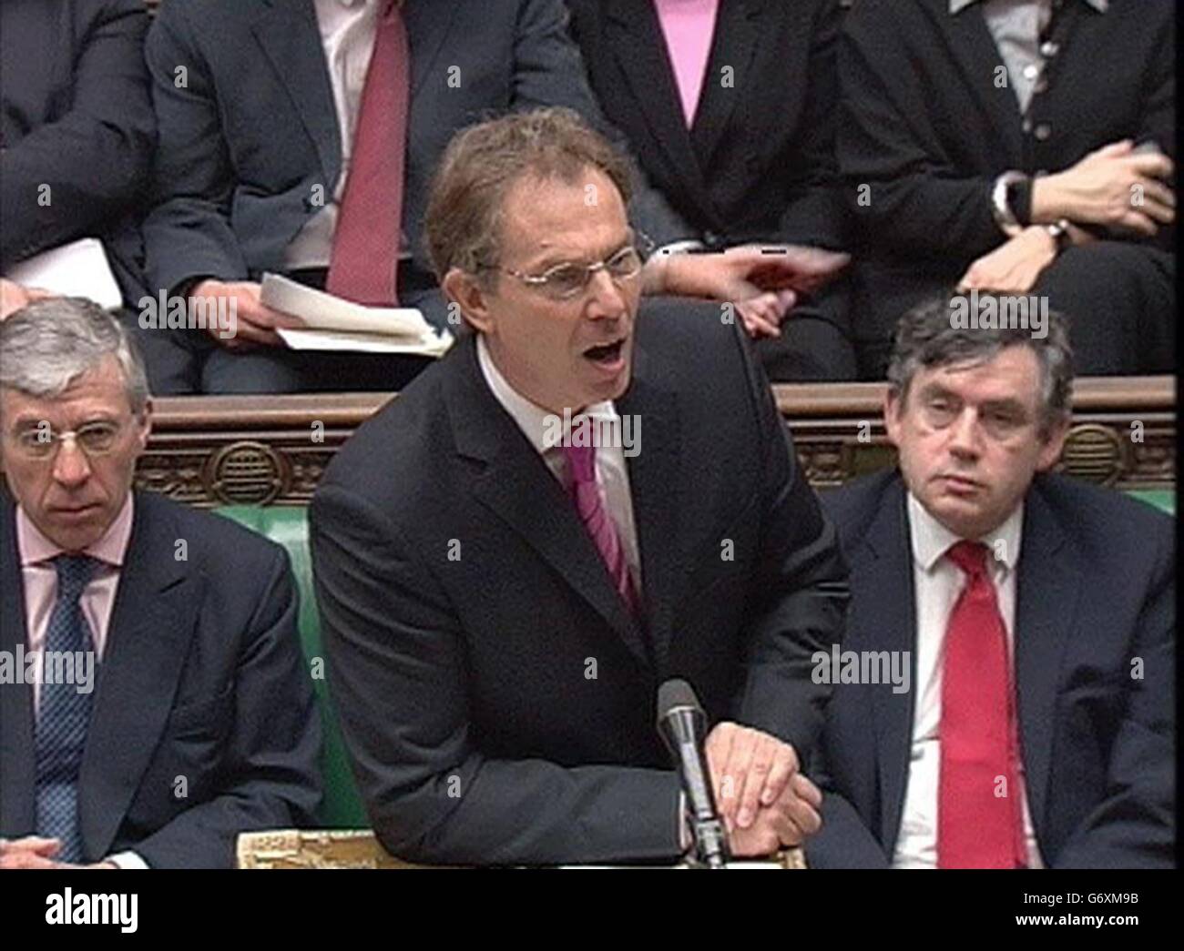 Tony Blair speaking in the House of Commons Stock Photo - Alamy