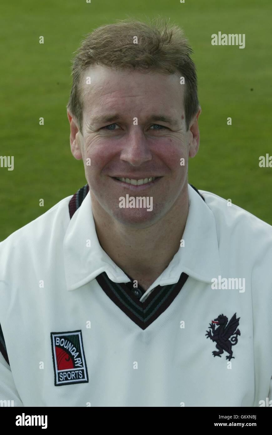 Somerset Cricket Club 2004. Keith Parsons of Somerset County Cricket Club. Stock Photo