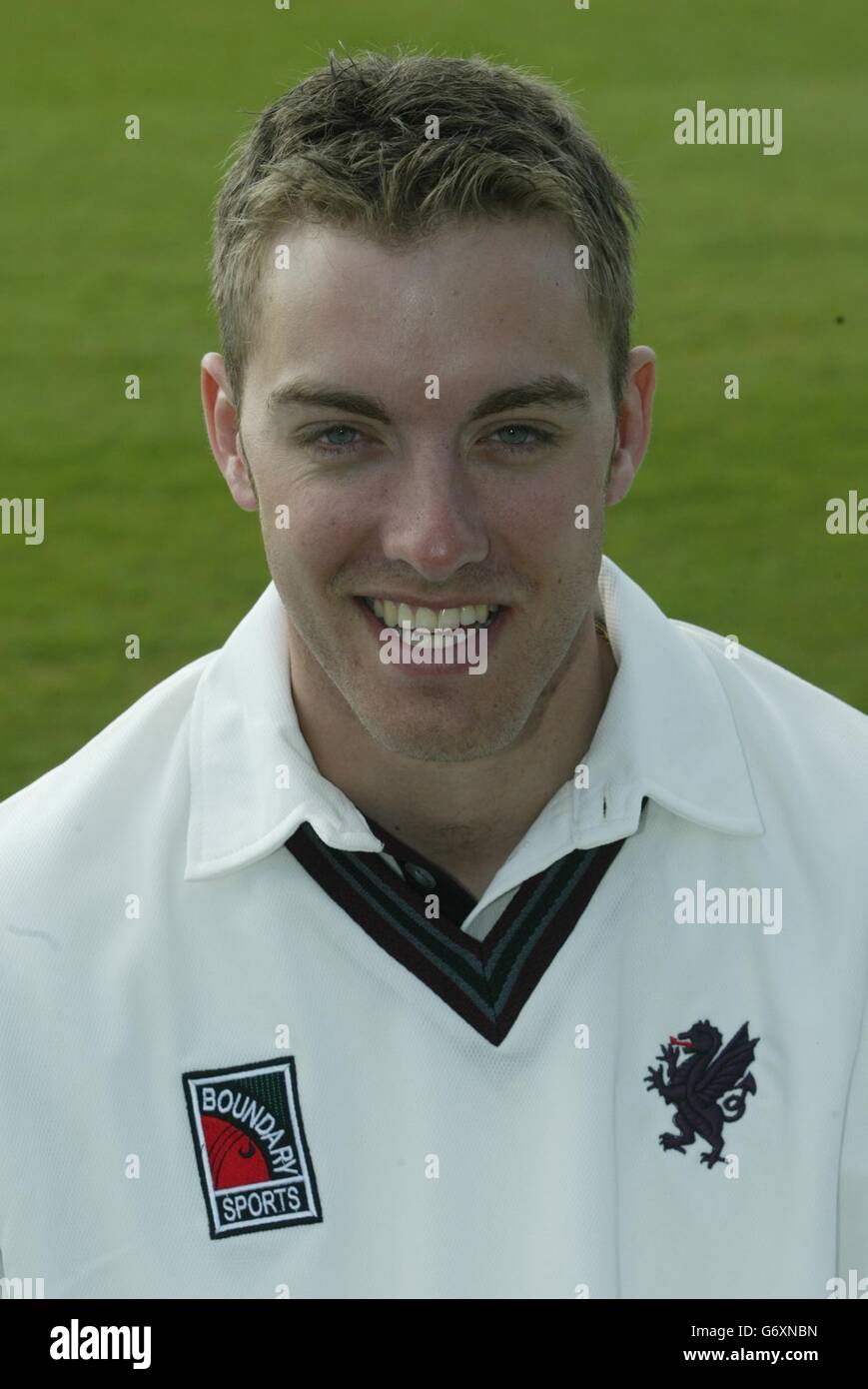 Somerset Cricket Club 2004. Aaron Laraman of Somerset County Cricket