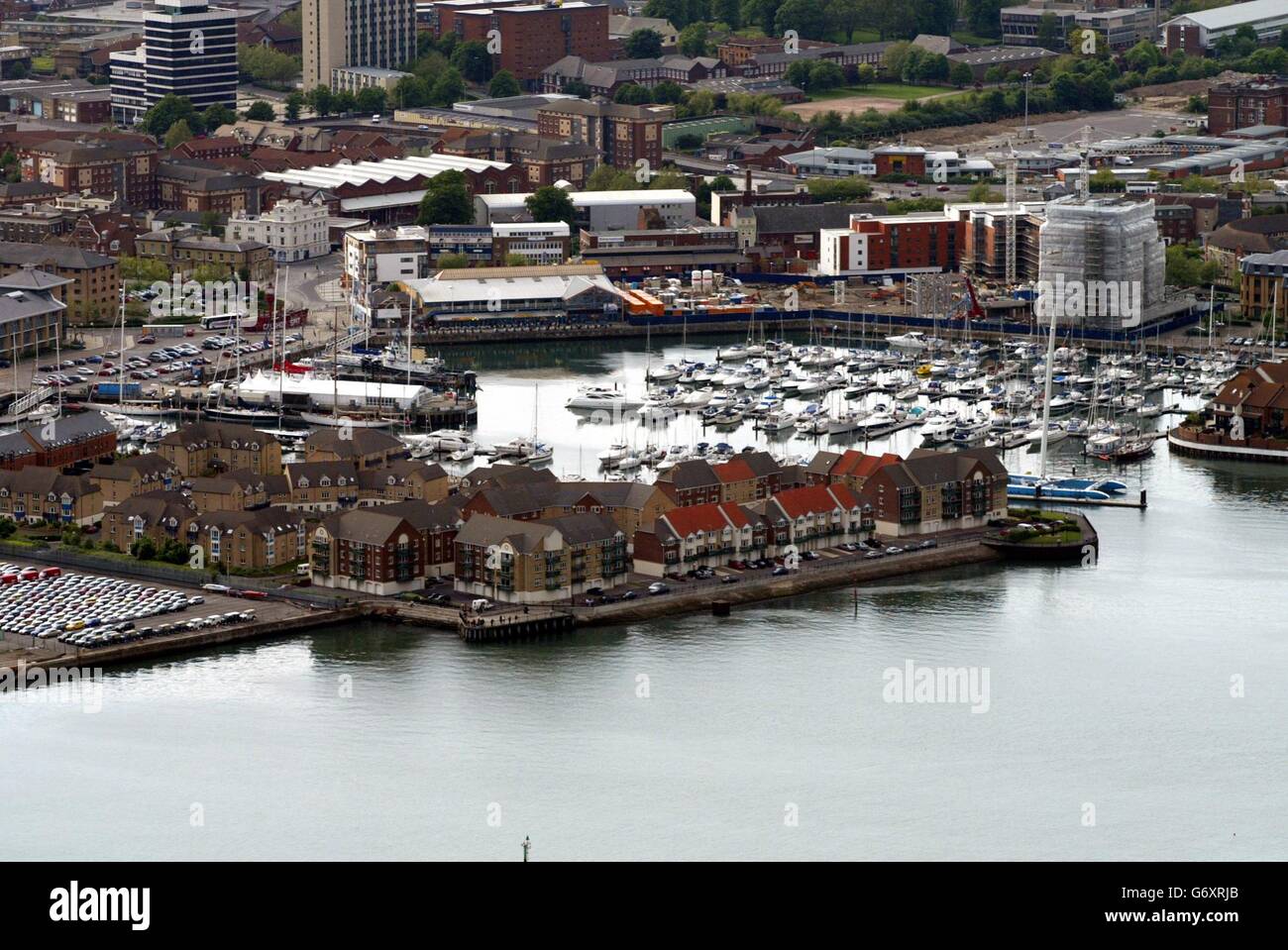 Aerial Views of Southampton Stock Photo - Alamy