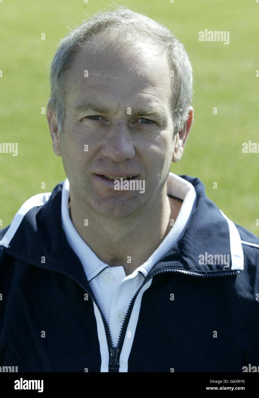 Andy Stovold , Director of Development and Operations of Gloucestershire County Cricket Club during a photocall at Bristol, ahead of the new 2004 season. Stock Photo