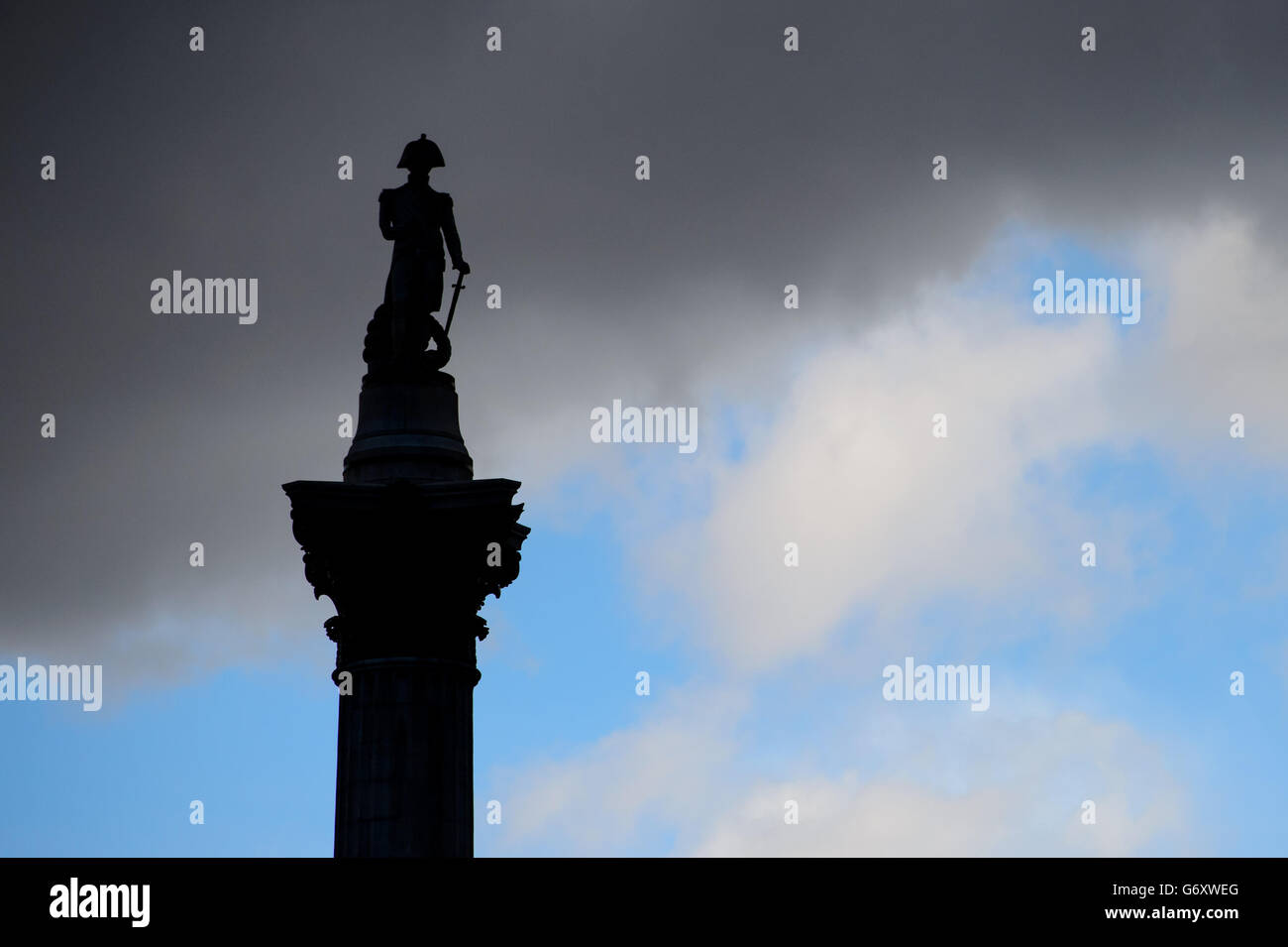 General view of Nelson's Column, in central London. PRESS ASSOCIATION Photo. Picture date: Saturday March 22, 2014. Photo credit should read: Dominic Lipinski/PA Wire Stock Photo
