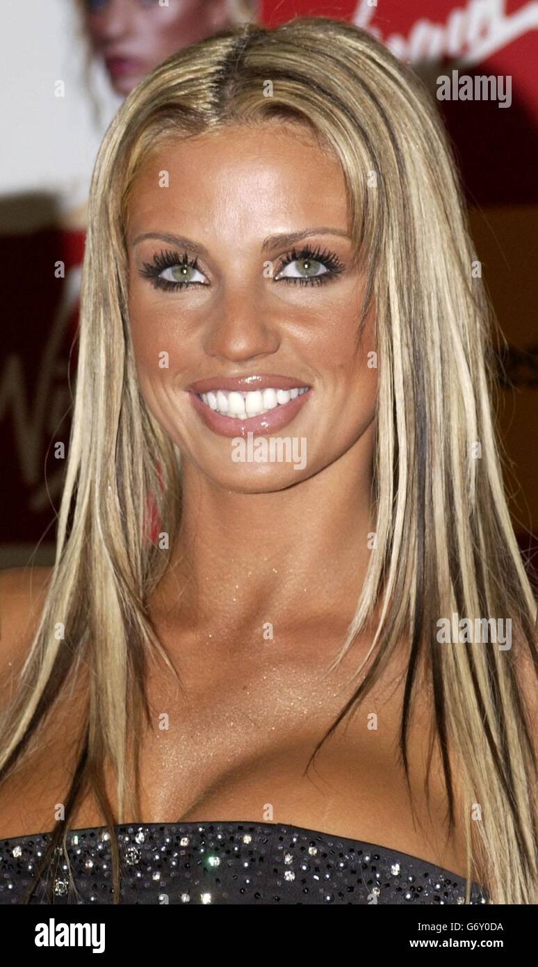 Model Katie Price at the launch of her autobiography 'being Jordan', at  Virgin Megastore Oxford Street, central London Stock Photo - Alamy