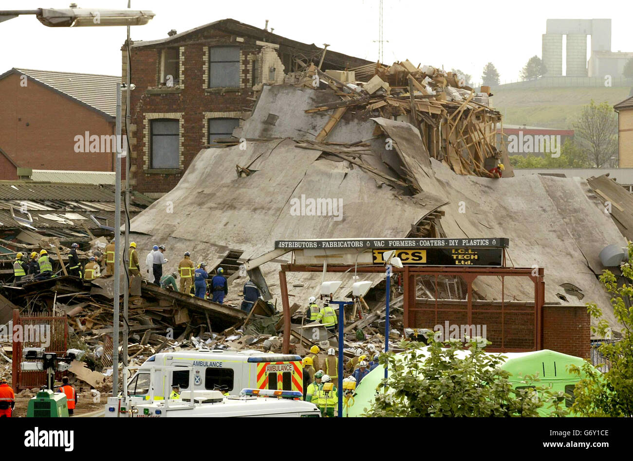A view of the stockline plastics factory in glasgow hires stock