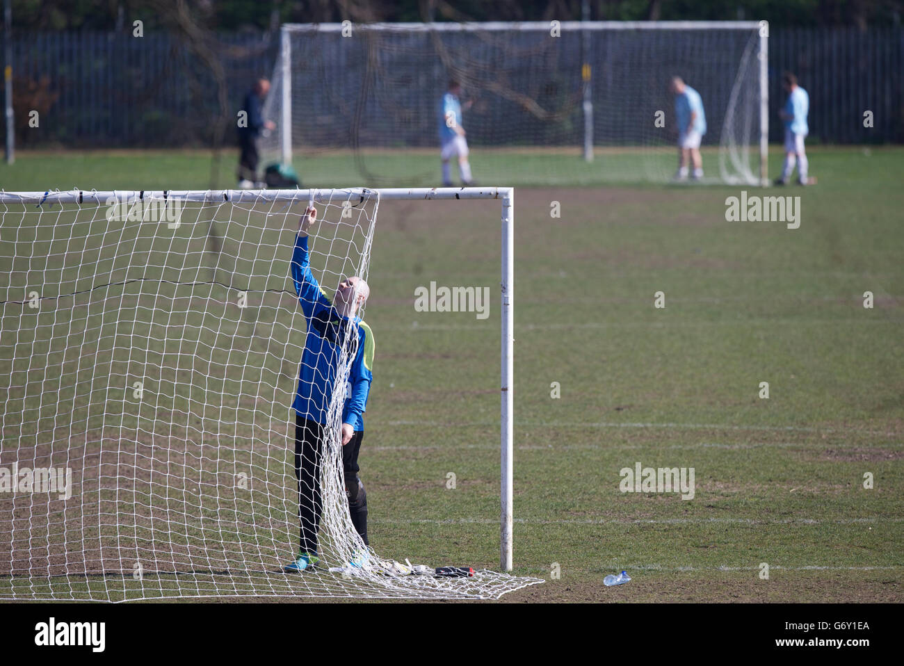 Soccer - Independent South Essex Football League - Sunday Morning Football  - AC Milano v Lessa Athletic and Boleyn FC v Cranham Stock Photo - Alamy