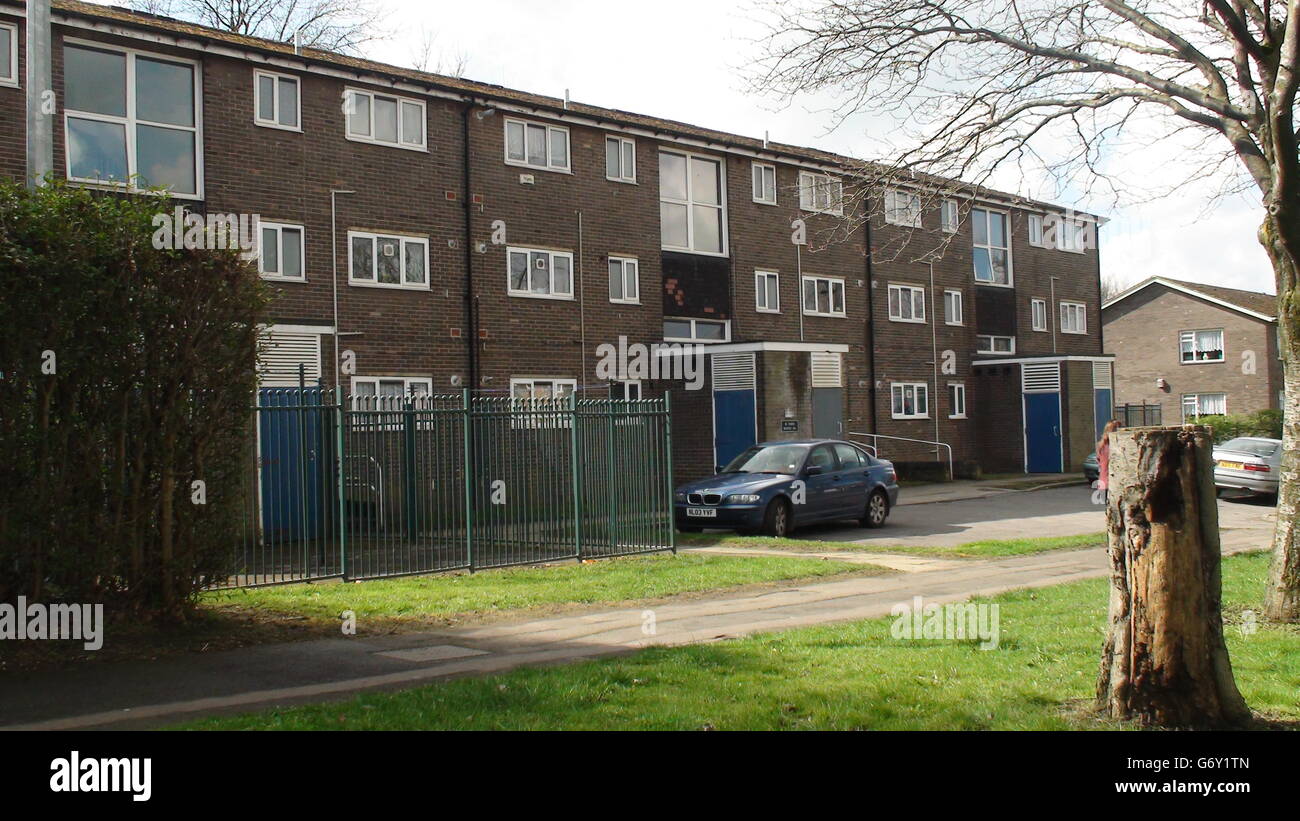 A general view of a block of flats in Herries Road, Sheffield, where Aras Hussein, 21, killed his girlfriend, 18-year-old Reema Ramzan, by decapitating her at his flat before stabbing himself in the chest. Stock Photo