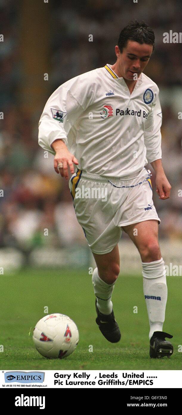 Soccer - Carling Premier League. Leeds United vs Manchester United. Gary Kelly , Leeds United Stock Photo