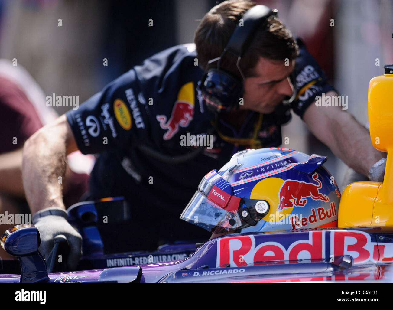 Australia's Daniel Ricciardo of Infiniti Red Bull Racing during ...