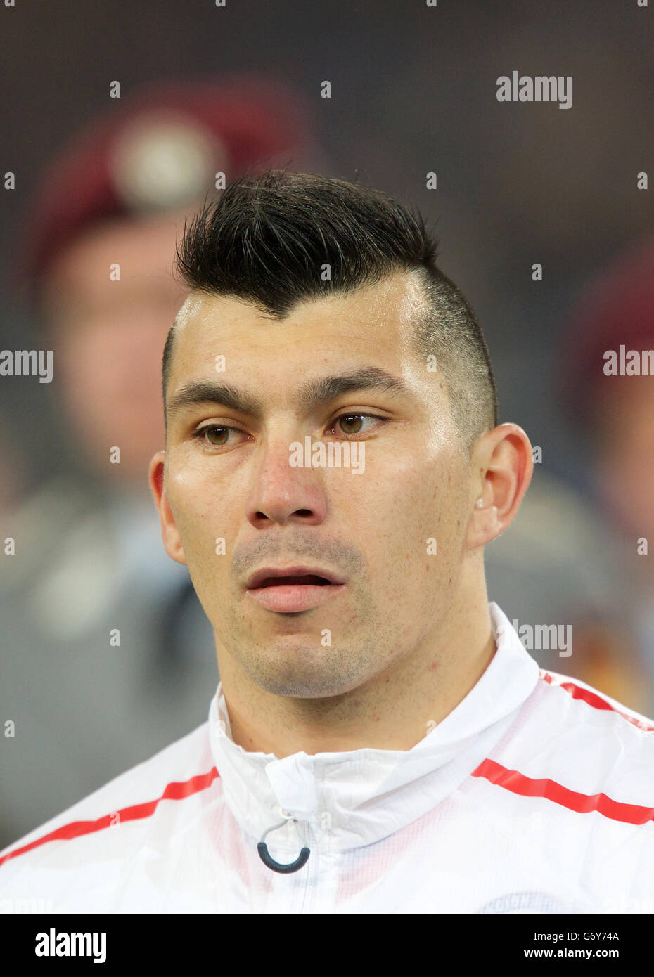 Soccer - International Friendly - Germany v Chile - Mercedes-Benz Arena. Gary Medel, Chile Stock Photo