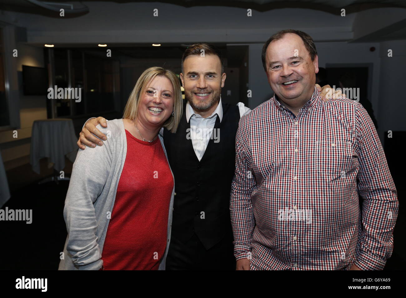 Gary Barlow concert - London Stock Photo