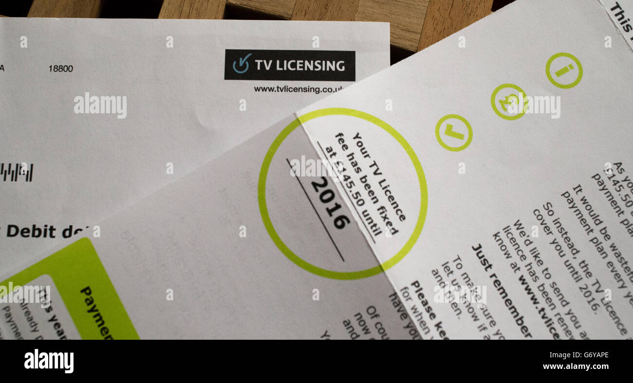 A TV licence as a review of the penalties for non-payment of it is set to move a step closer today, paving the way for possible decriminalisation. Stock Photo