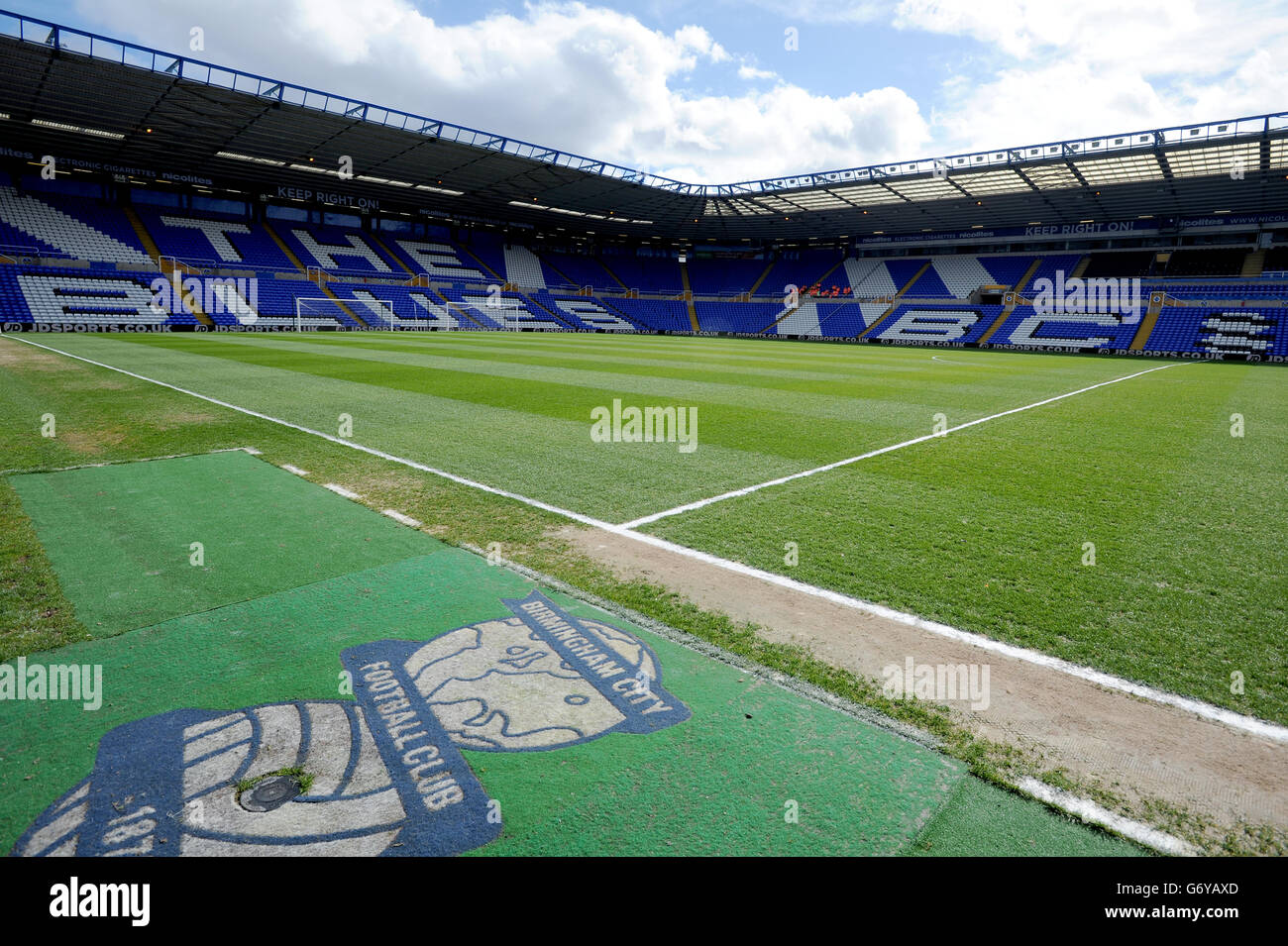 Football st andrews general view gv ground stadium pitch grass hi-res ...