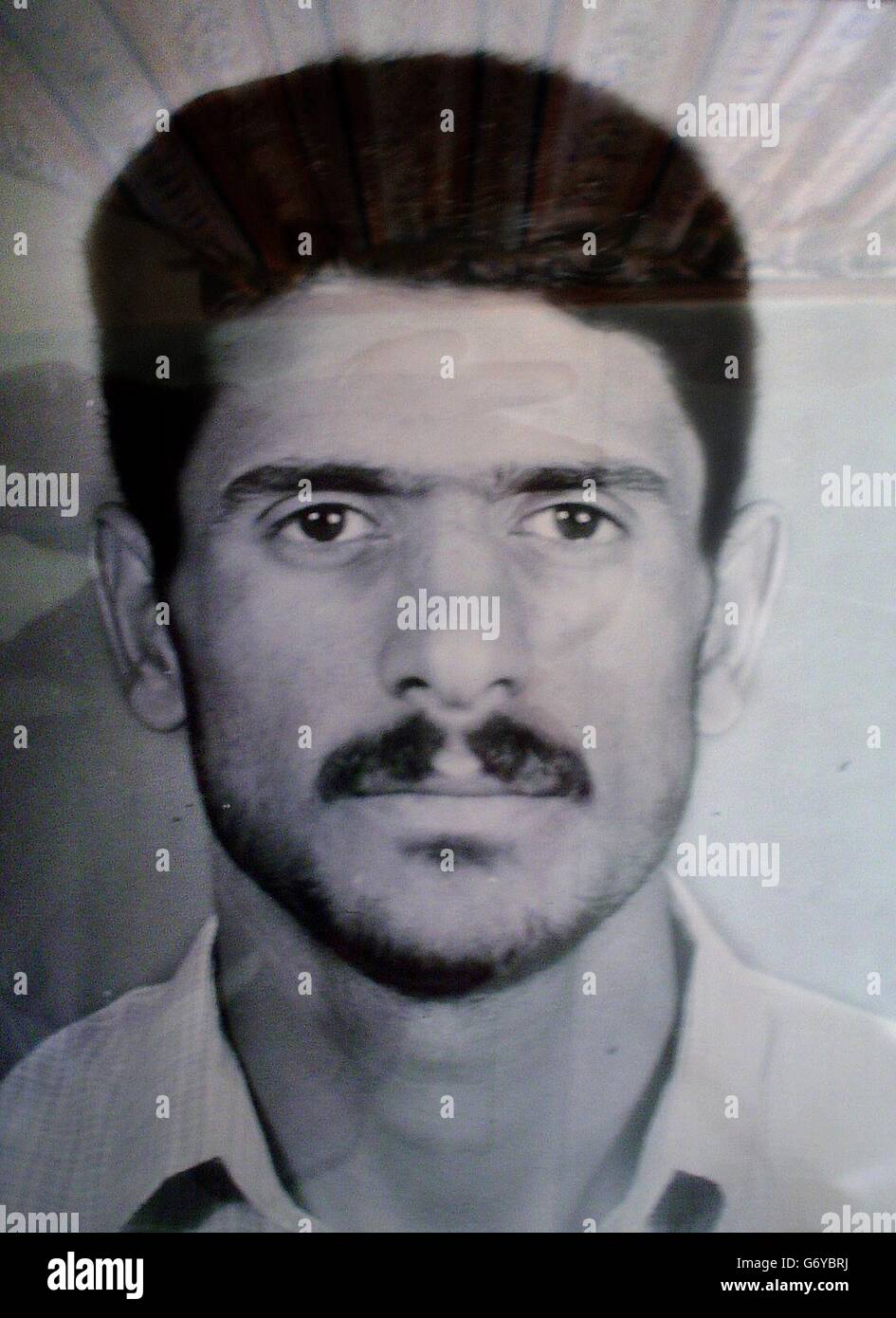 Undated collect picture of Hazim Jum'aa Gatteh Al-Skeini, one of twleve Iraqi dead whose families have launched a legal bid for compensation. It is alleged that he was shot dead by British soldiers stationed in Iraq, who were investigating reports of gunfire at a funeral ceremony. Stock Photo