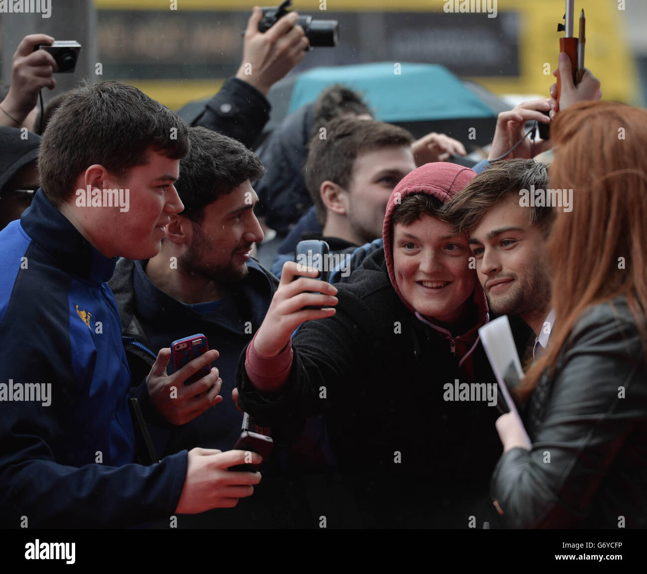 Douglas Booth attending the premiere of Noah at the Savoy cinema, Dublin. PRESS ASSOCIATION Photo. Picture date: Saturday March 29, 2014. Photo credit should read: Artur Widak/PA Wire Stock Photo
