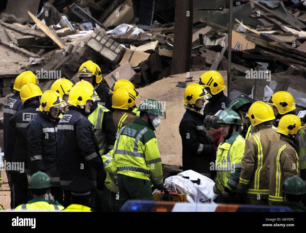 Plastics Factory Explosion Stock Photo Alamy