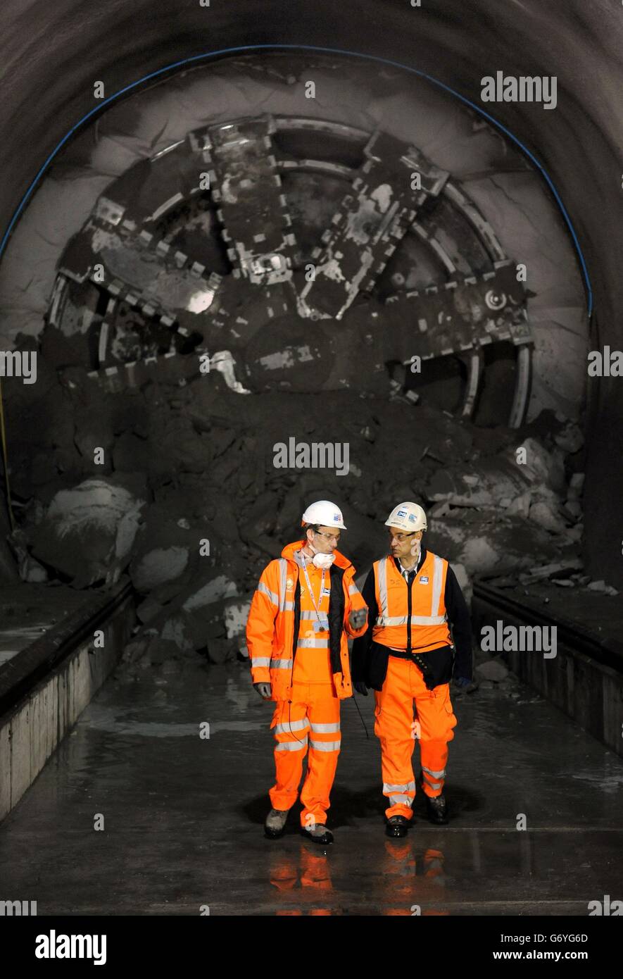 David Shepherd, Tunnel Construction manager for Crossrail (right) and