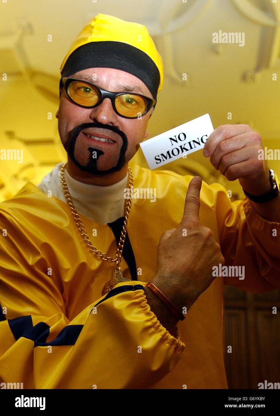 Conservative MP Alan Duncan dressed as comedian Ali G, he was in a balloon debate as the comedian with 5 other MPs. Stock Photo