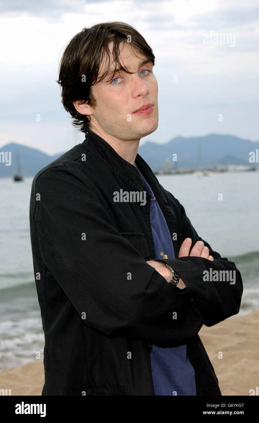Actor Cillian Murphy poses for photographers during a photocall for Breakfast On Pluto, at the Carlton Beach during the 57th Cannes Film Festival in France. Stock Photo