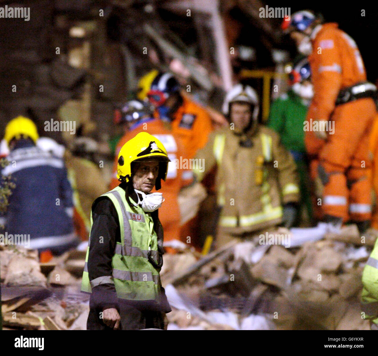 At the stockline plastics factory in glasgow which collapsed tuesday hi