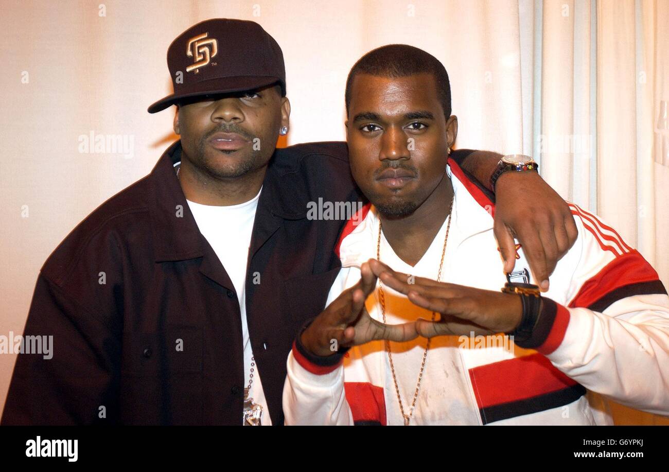 MTV TRL Kanye West and Damon Dash Stock Photo Alamy