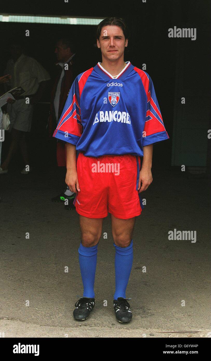 Steaua Bucuresti Team GrouprRESTRICTED SYNDICATION OF UCL  PORTRAITS.rSTRICTLY Stock Photo - Alamy