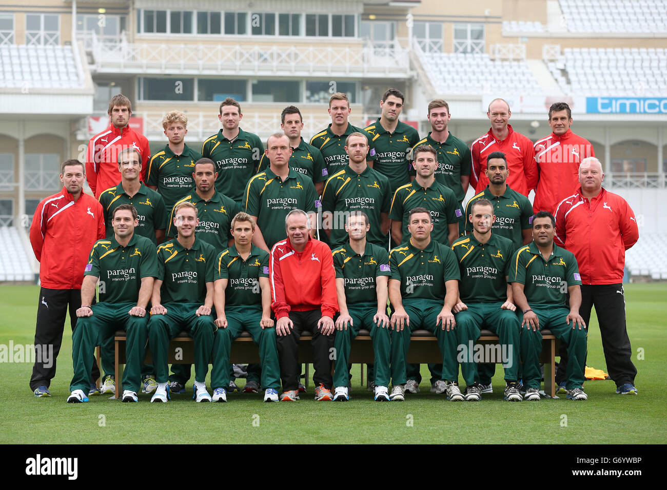 Nottinghamshire county cricket club pose team photo trent bridge hires