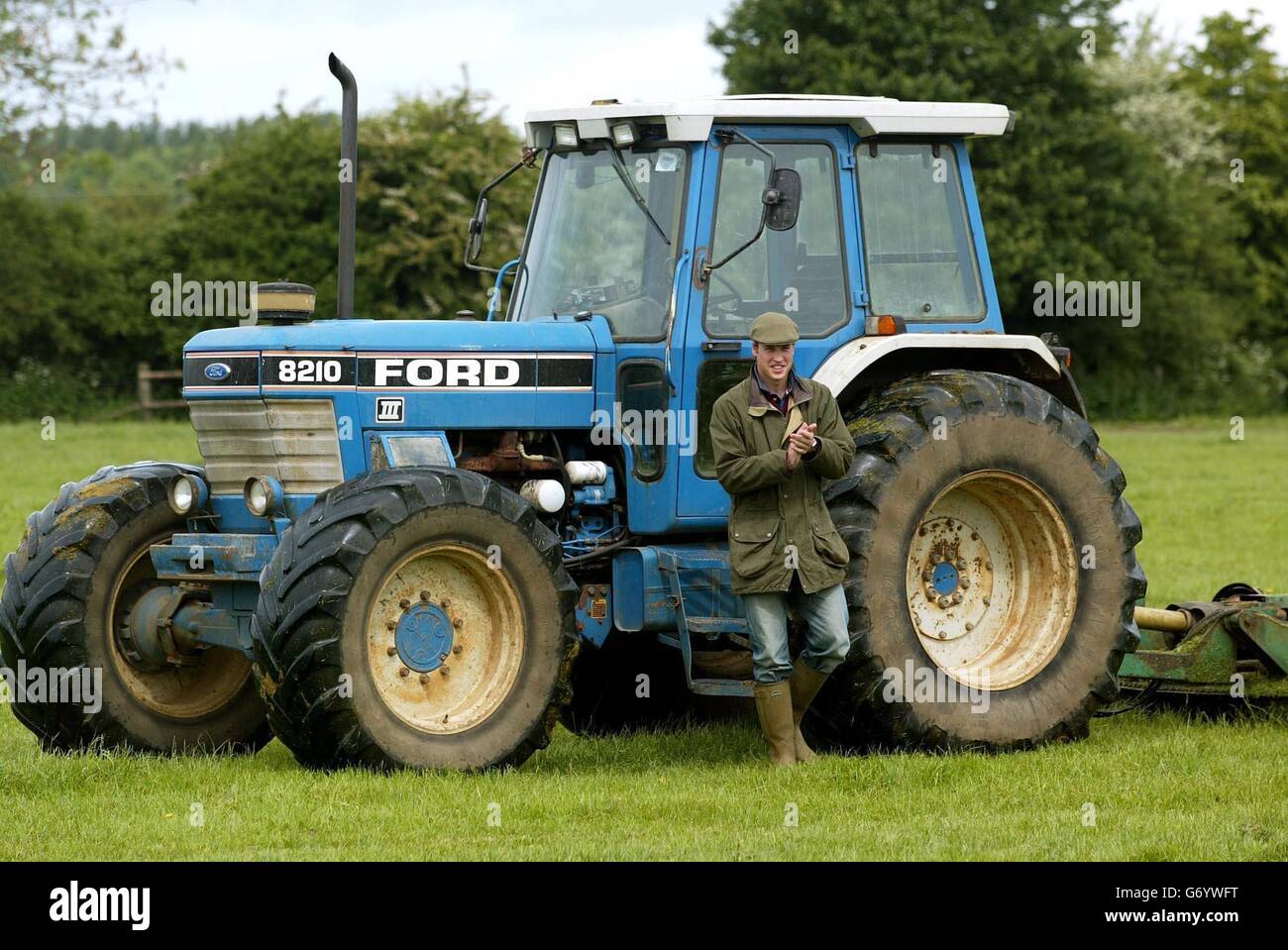 Prince William driving Stock Photo Alamy