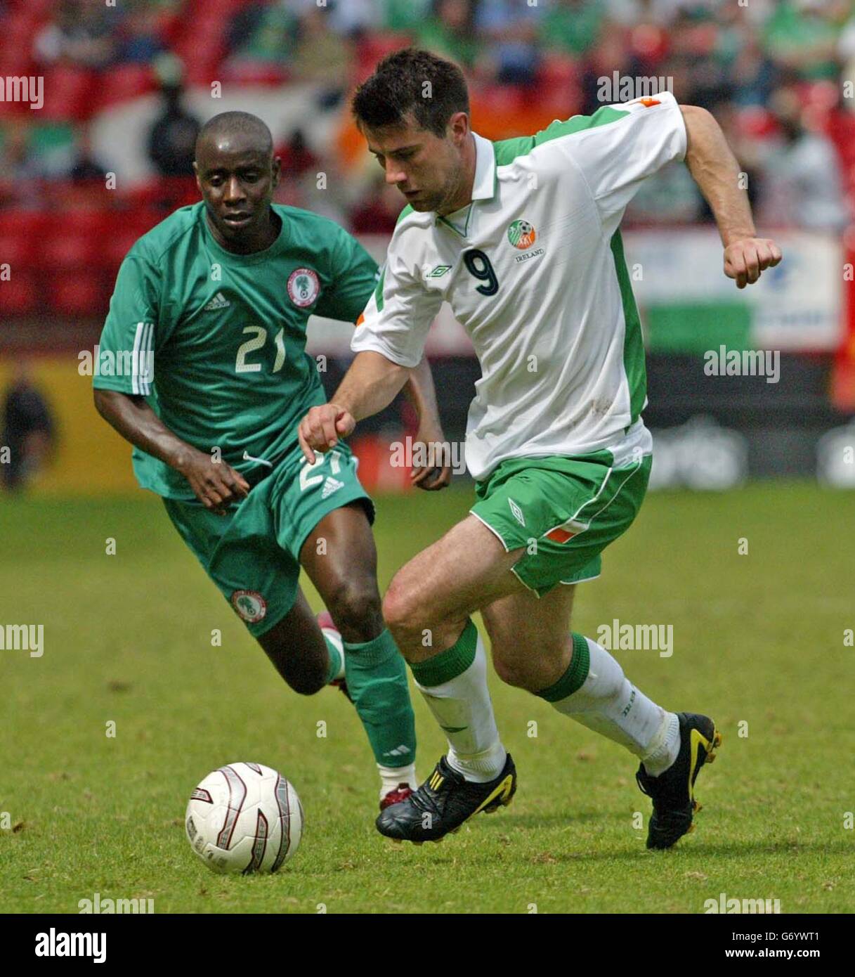 Republic of Ireland v Nigeria Stock Photo