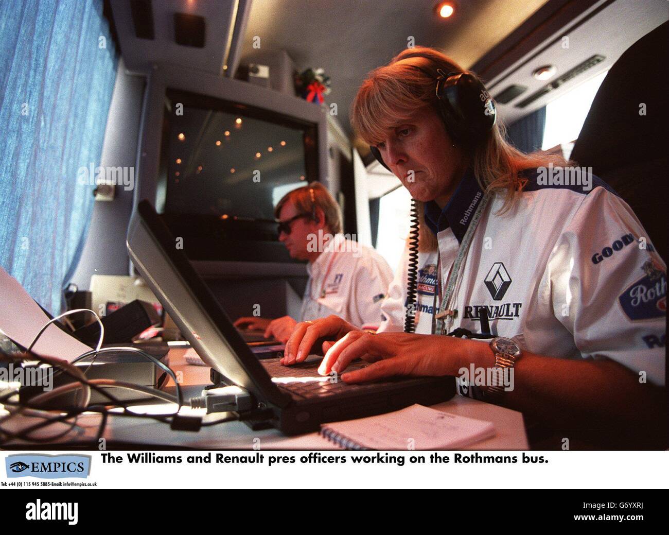 Motor Racing ... Italian Grand Prix. The Williams and Renault press ...