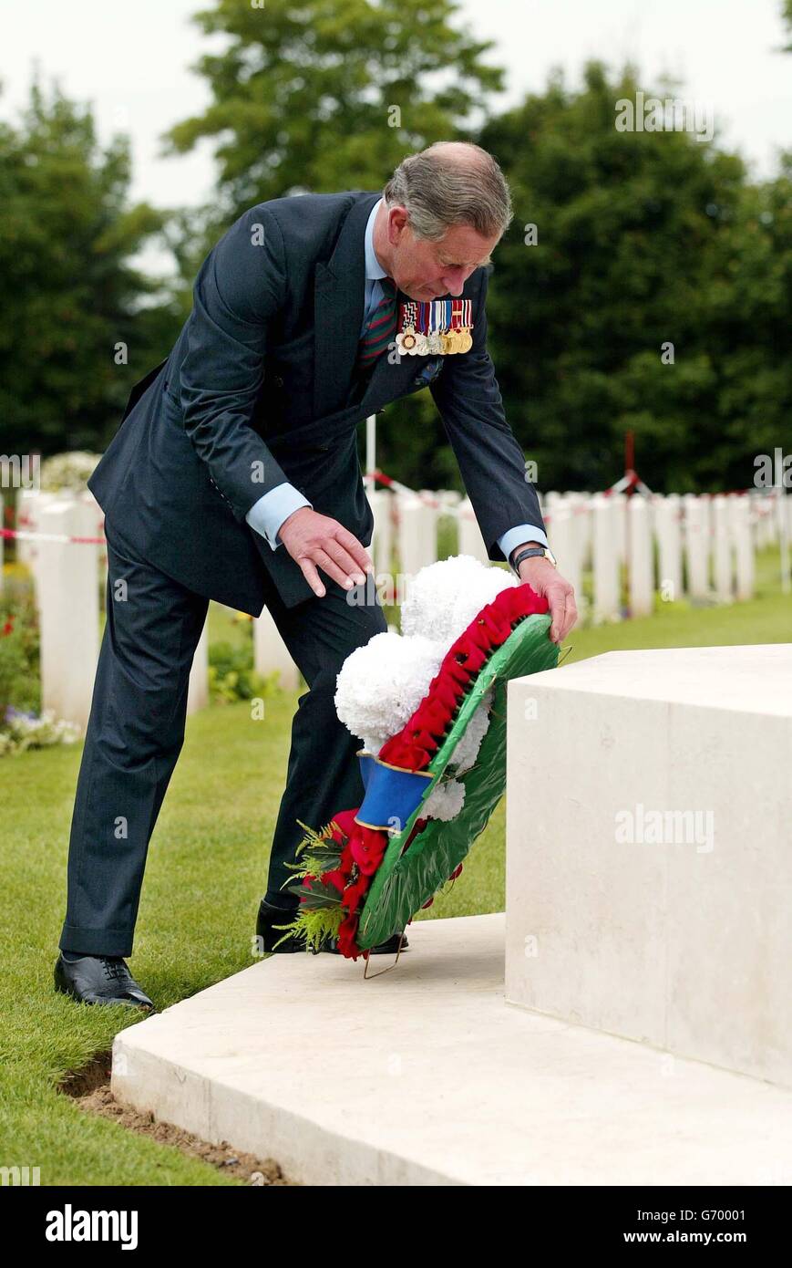 D-DAY Anniversary Prince Charles Stock Photo