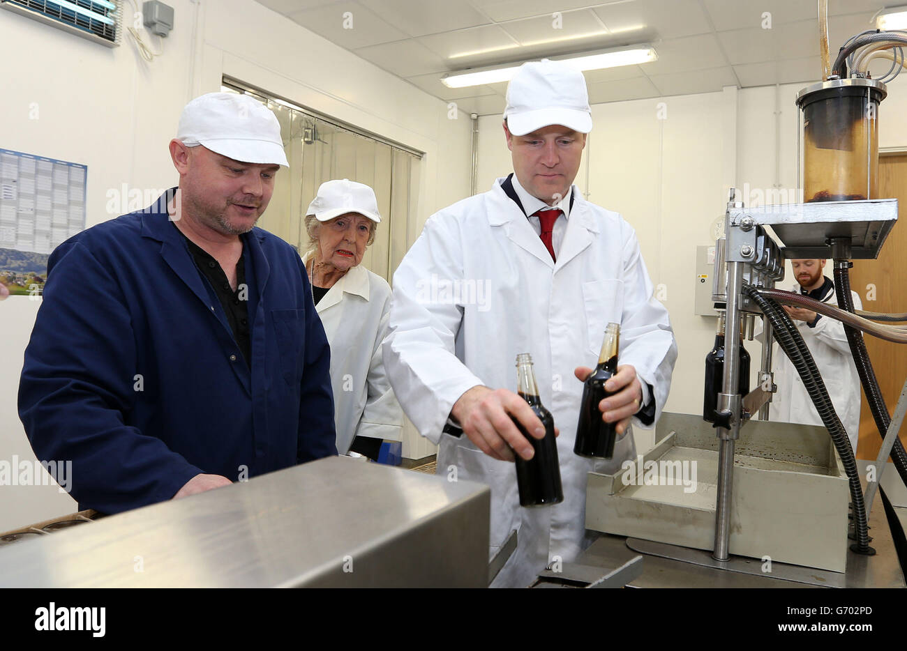 Nick Clegg visit to Yorkshire Stock Photo