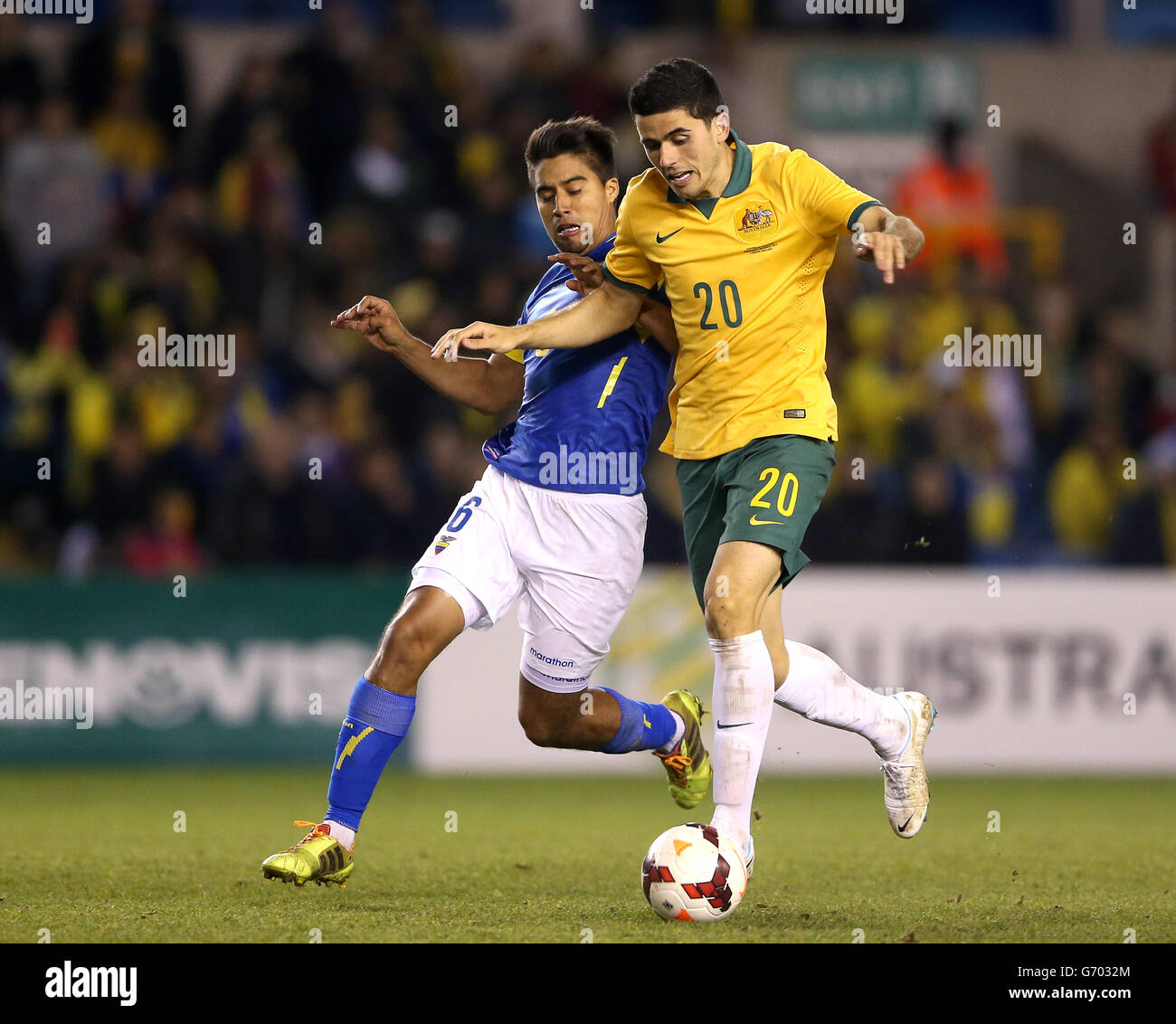 Soccer - International Friendly - Australia v Ecuador - The Den Stock Photo