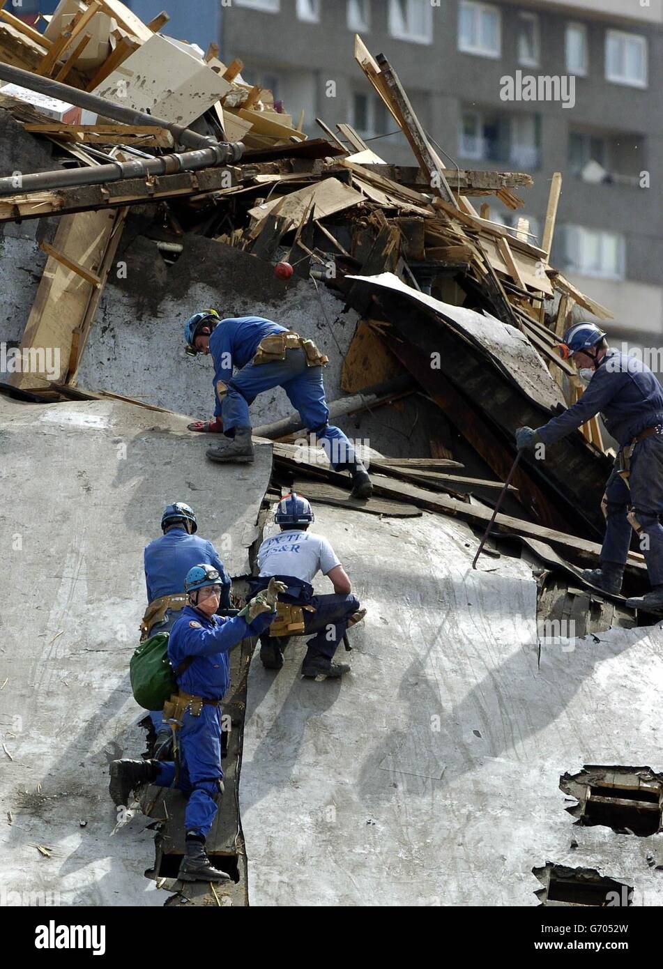 Stockline plastics factory explosion hires stock photography and