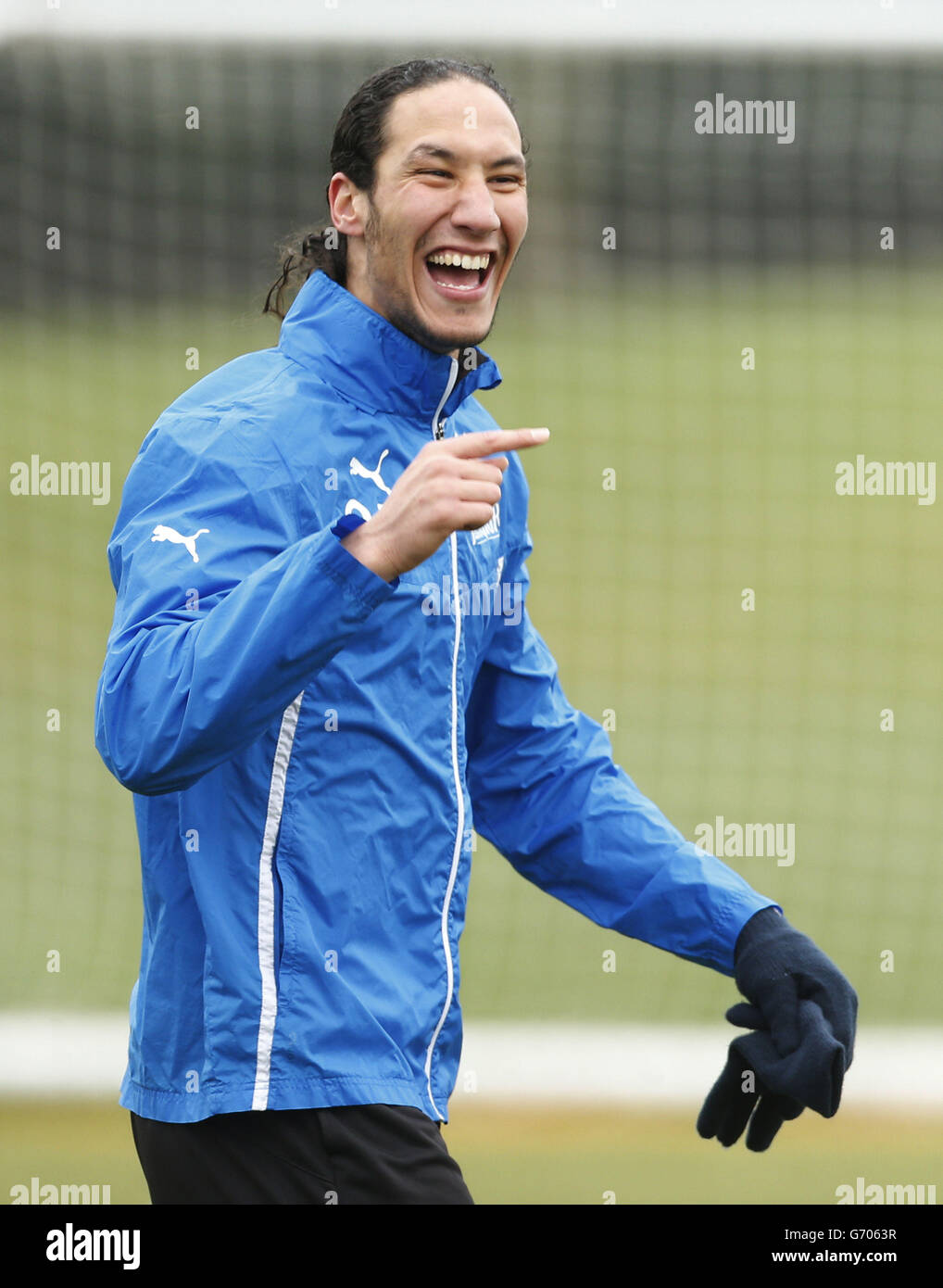 Rangers' Bilel Mohsni during a training session ahead of the Ramsdens Cup final, at Murray Park, Glasgow. Stock Photo