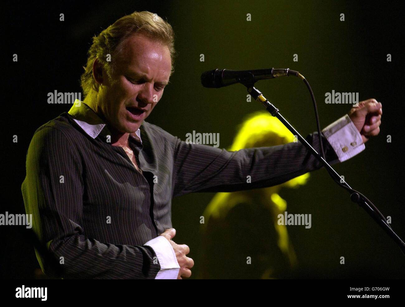 Sting performs live in concert at the Royal Albert Hall in central ...