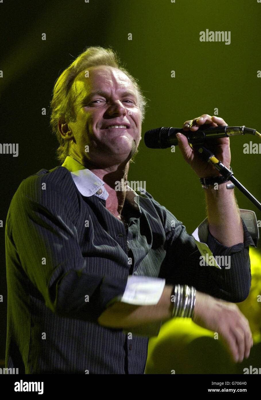 Sting performs live in concert at the Royal Albert Hall in central