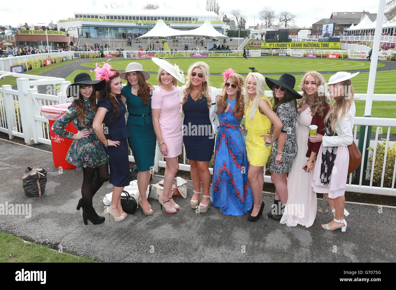 Horse Racing - The Crabbie's Grand National 2014 - Ladies Day - Aintree Racecourse Stock Photo