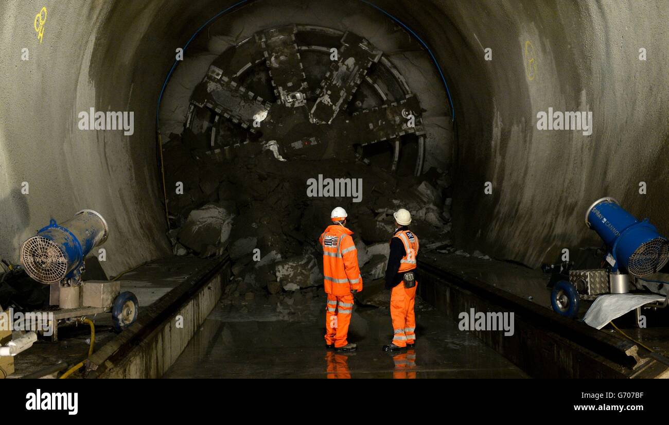 David Shepherd, Tunnel Construction manager for Crossrail (right) and